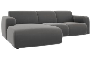 Windsor & Co Sametová rohová pohovka Lola 250 cm