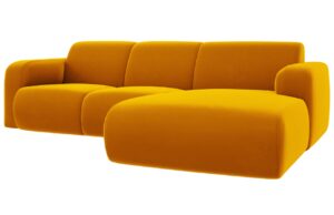 Windsor & Co Sametová rohová pohovka Lola 250 cm