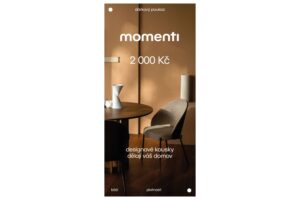momenti Designový e-poukaz 2000 Kč