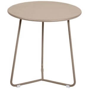 Muškátově šedý kovový odkládací stolek Fermob Cocotte 34 cm