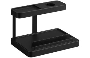 YAMAZAKI Černý kovový stojan k nabíjení Tower 16 cm