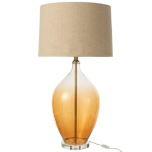 J-line Oranžová sklená stolní lampa Amber 85 cm