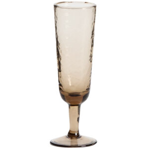Kave Home Hnědá sklenice na sekt Sileia