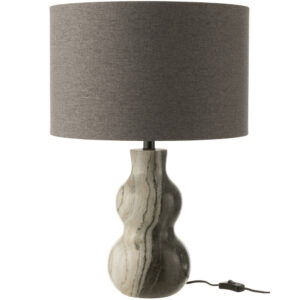 J-line Šedá mramorová stolní lampa Figure 40 cm
