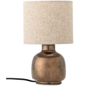 Bloomingville Bronzová keramická stolní lampa Agni