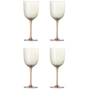 Bloomingville Sada čtyř sklenic na víno Aston 350 ml