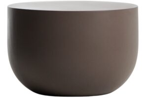 Kave Home Hnědý cementový zahradní stolek Garbet 60 cm