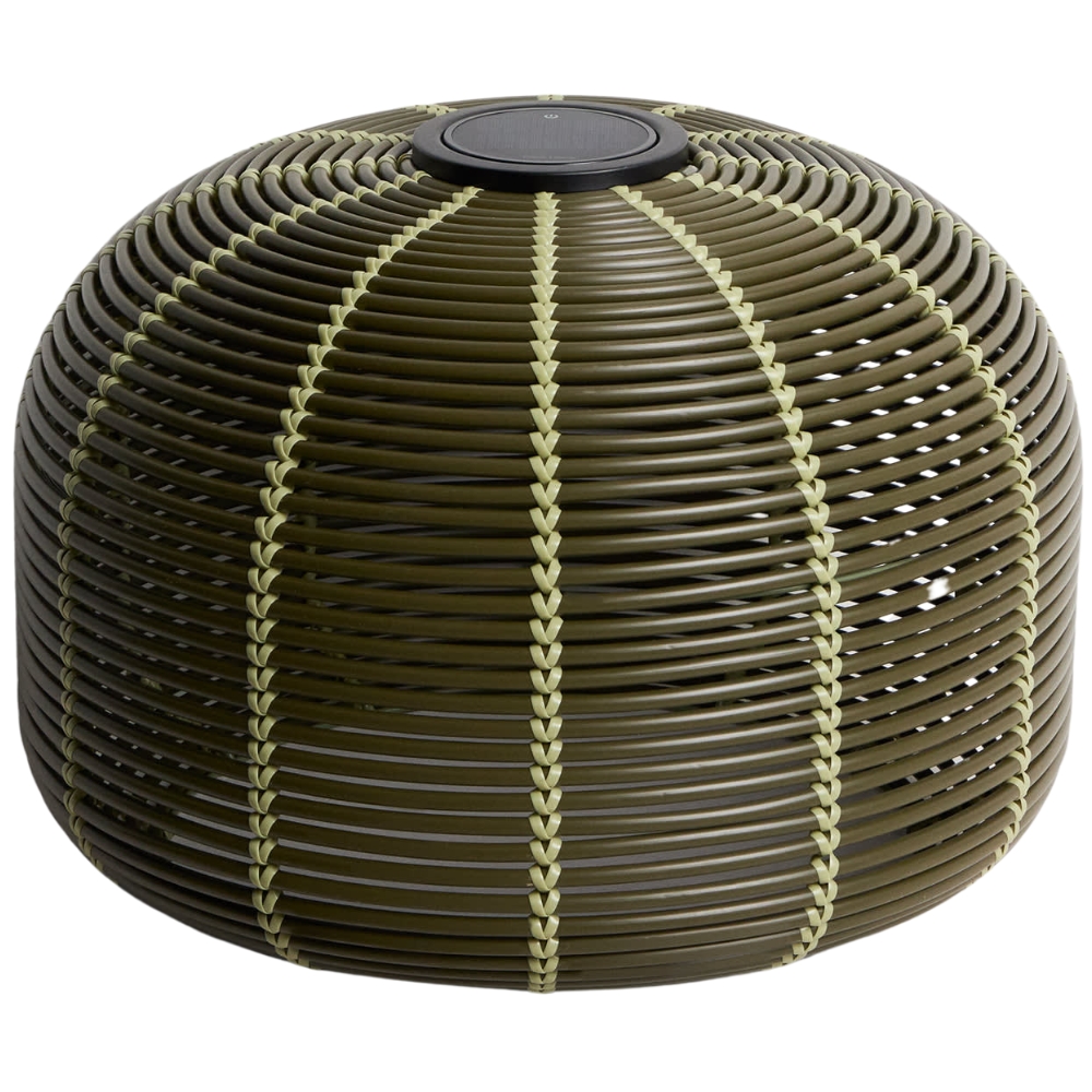 Kave Home Zelená zahradní solární lampa Garoina Ø 50 cm