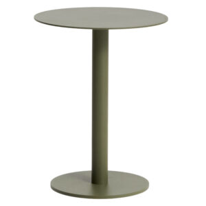 Kave Home Zelený hliníkový zahradní stolek Asinara ⌀ 40 cm