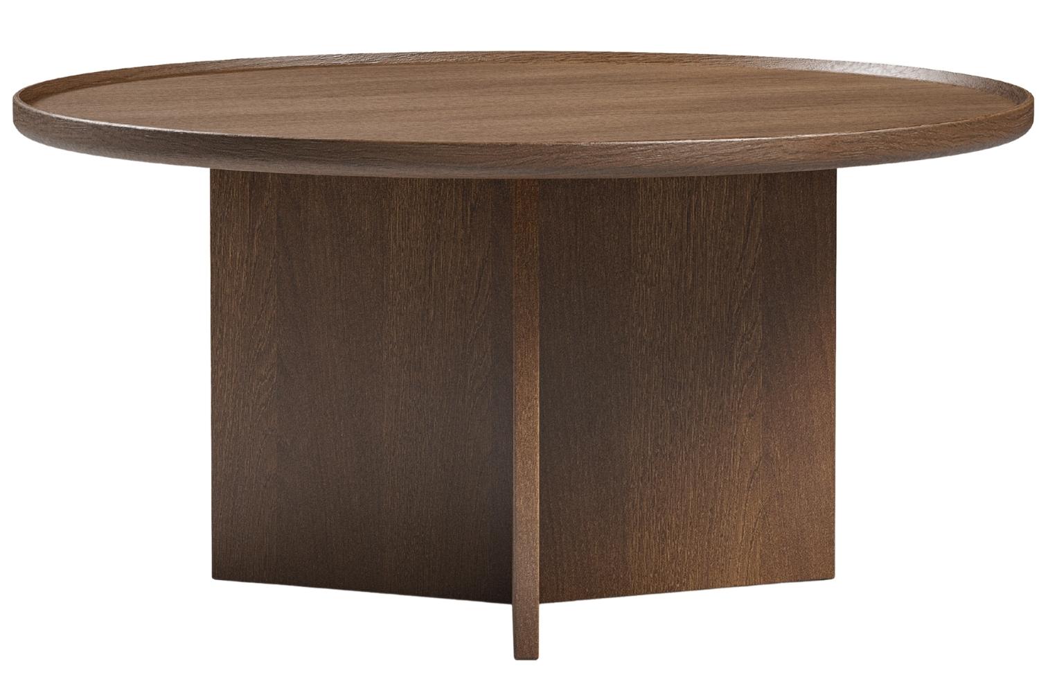 Woodman Ořechový konferenční stolek Cala ⌀ 83 cm