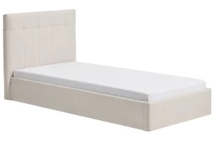 Kave Home Béžová jednolůžková postel Darnela 90 x 200 cm s úložným prostorem