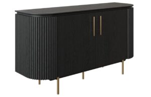 Miotto Černá dubová komoda Fusano 145 x 42 cm