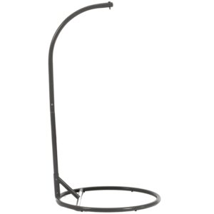 Kave Home Tmavě šedá kovová konstrukce na závěsné křeslo Dalias 195 cm