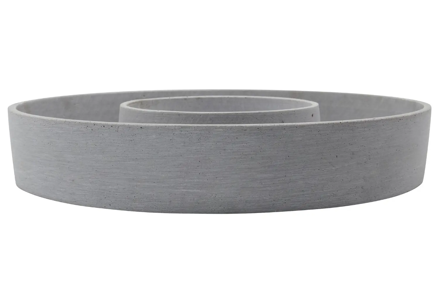 House Doctor Šedý kameninový svícen Ring ⌀35 cm
